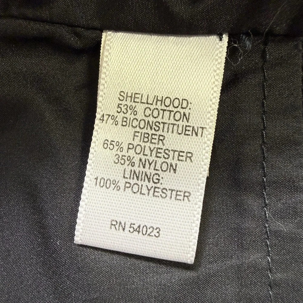 Banana Republic Jacket Mens XL Navy Hooded Utility Field Coat Corduroy Trim EUC